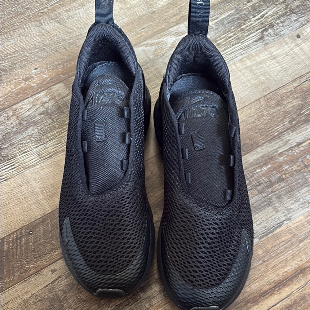 Nike Air Max 270 Black Mesh Slip-Ons